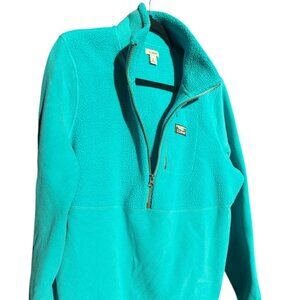 LL. BEAN FLEECE QUARTER ZIP WOMENS XL